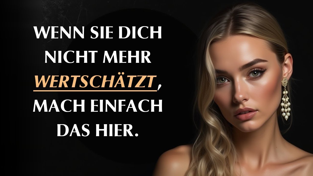 Wenn eine Frau dich nicht mehr schätzt, versuche diese einfache Handlung