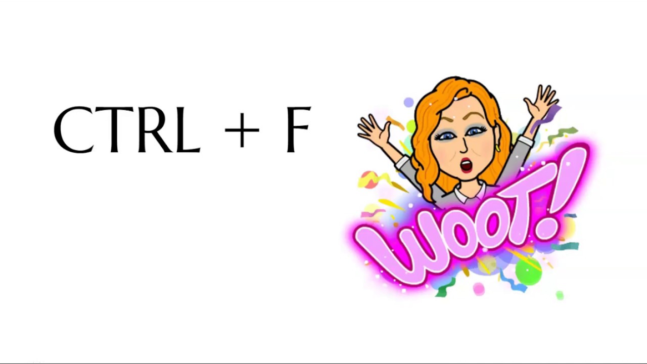 Control + F is a Brilliant Keystroke! - YouTube