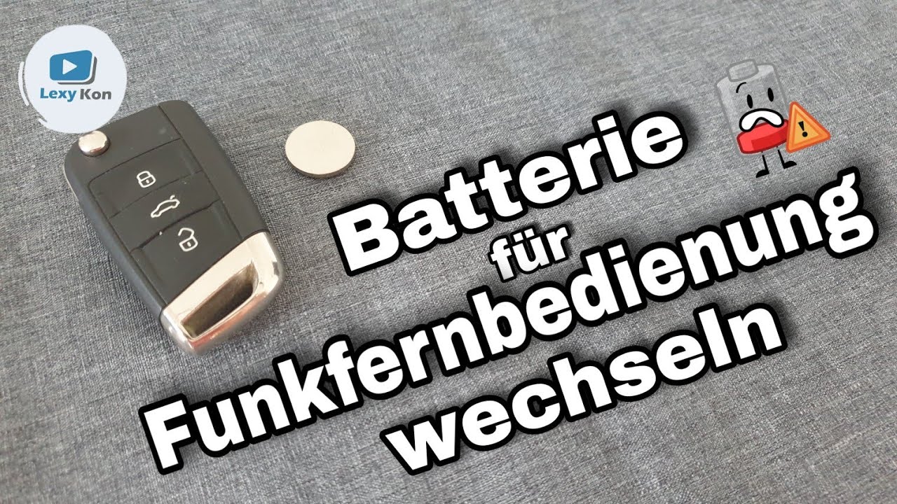 🛠 Batterie für Autoschlüssel Funkfernbedienung VW Golf 7 wechseln [2021]  SO WIRD'S GEMACHT ! 