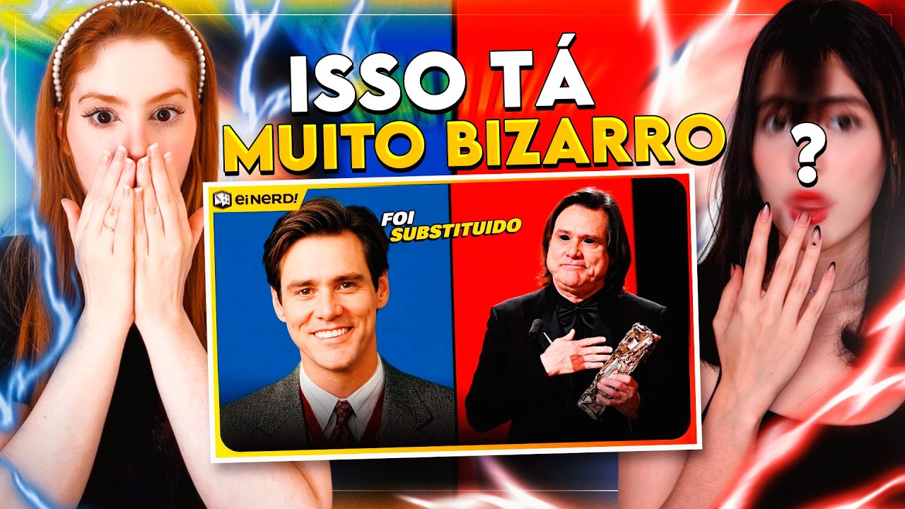 REACT | MEU DEUS! JIM CARREY FOI SUBSTITUÍDO - EPSTEIN CLONE? - EI NERD | CR Reacts