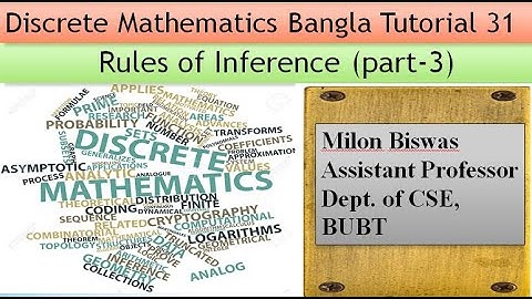 Discrete Mathematics Bangla Tutorial Part 31: Rules of Inference Part 03