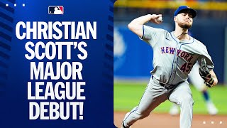 Christian Scott shows out in Major League debut!