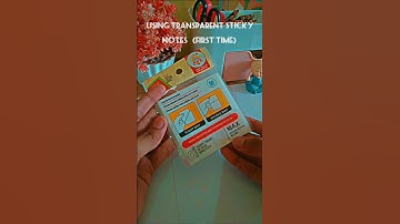 Using transparent sticky notes for the first time✨|| #youtubeshorts #shorts
