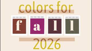 The Fall 2026 Color Trends You Can Start Wearing Now