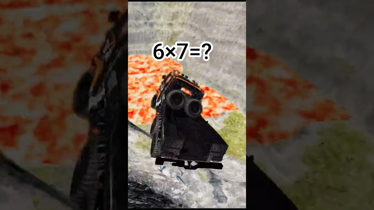 Trucks vs Giant Lava Pit – BeamNG.drive 