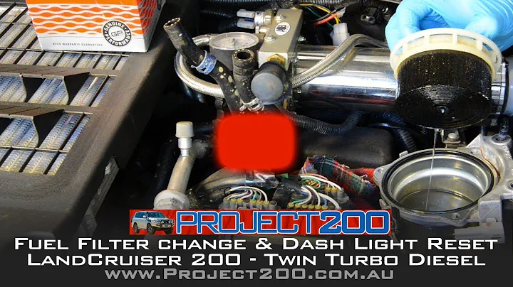 LandCruiser 200 - Fuel Filter change & dash warning light reset LC200 - Project 200
