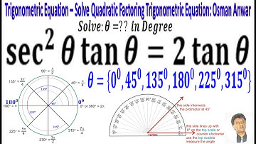 Trigonometric Equation – How to Solve Quadratic Factoring Trigonometric Equation: Osman Anwar