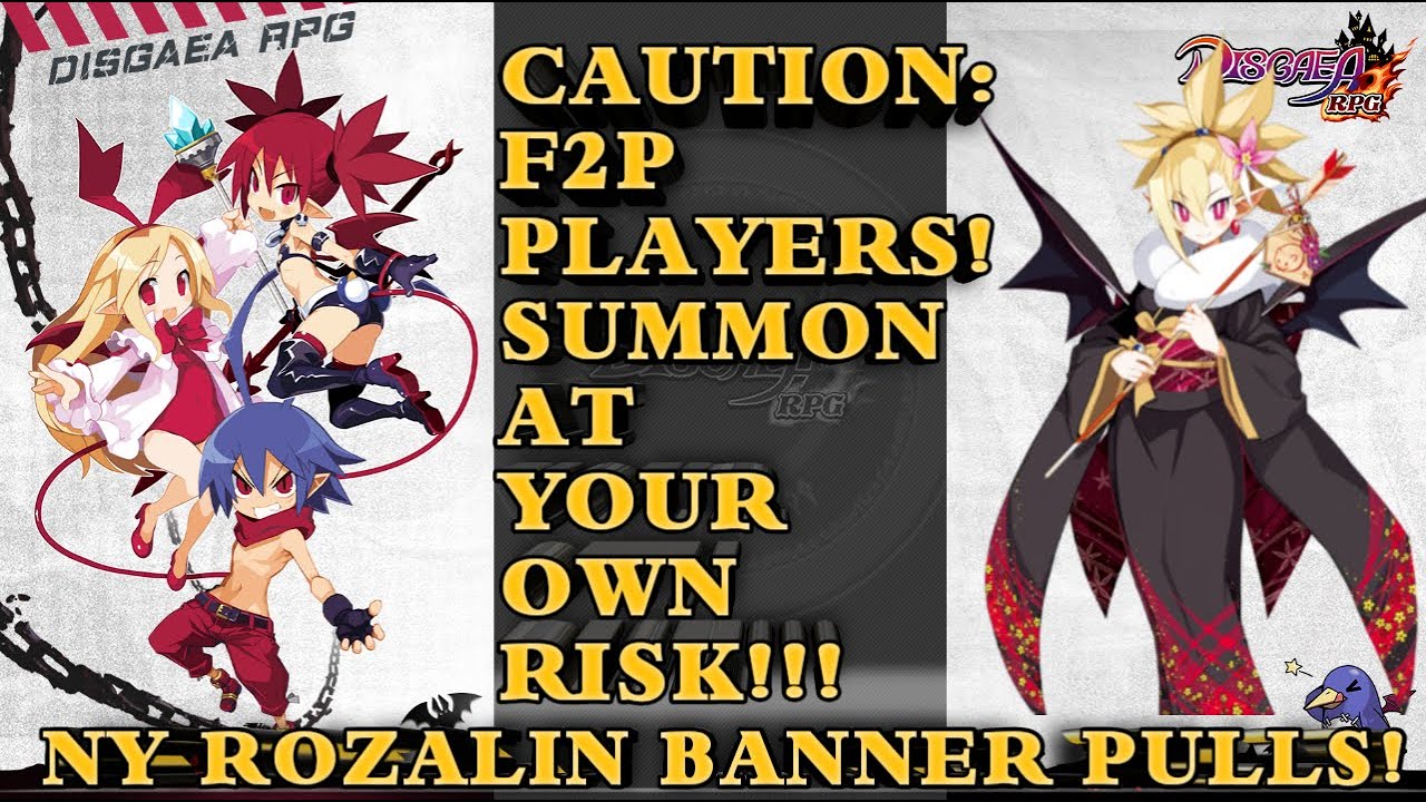 CAUTION: F2P Players! New Year Attire Rozalin Summons! [Disgaea RPG]