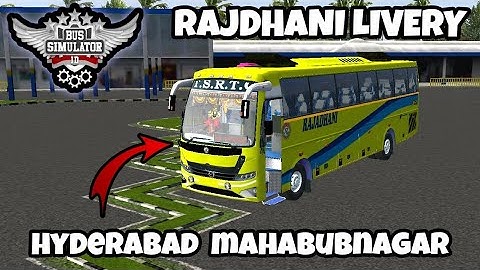 TSRTC RAJDHANI LIVERY FOR TNSTC ULTRA DELUXE BUS MOD LIVERYS BY PBRKS GAMING