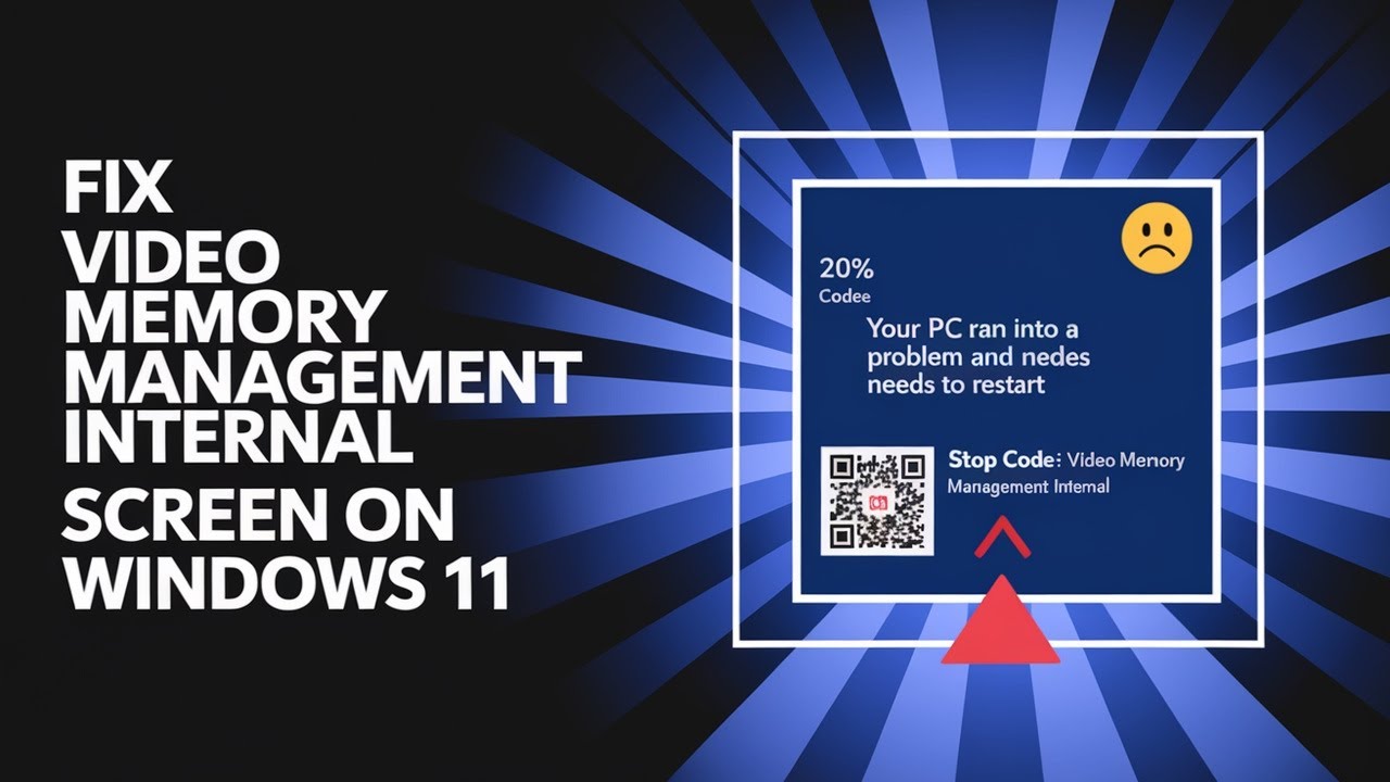 How To Fix Video Memory Management Internal Blue Screen on Windows 11/ ...