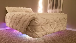 How To Make An Awesome floating Bed | full size bed