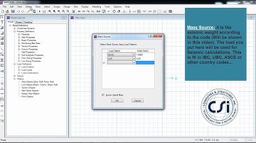 CSI SAFE - 05 Mass Source as per ASCE