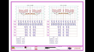 Civil 3D: Multiple Cross section view and cross-section plot plot part 4 of 4