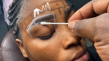 How to Map and Numb Eyebrows for Microblading with Paper vs Ruler