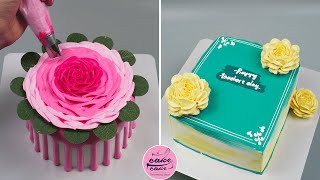 So Easy Cake Decorating Tutorials For Everyone | Rose Cake Decorations For Birthday