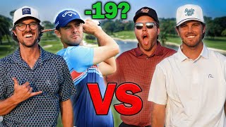 WE Shot The LOWEST Round Of Golf In YouTube HISTORY! BryanBros vs. BustaJack 2 Man Scramble (4K)