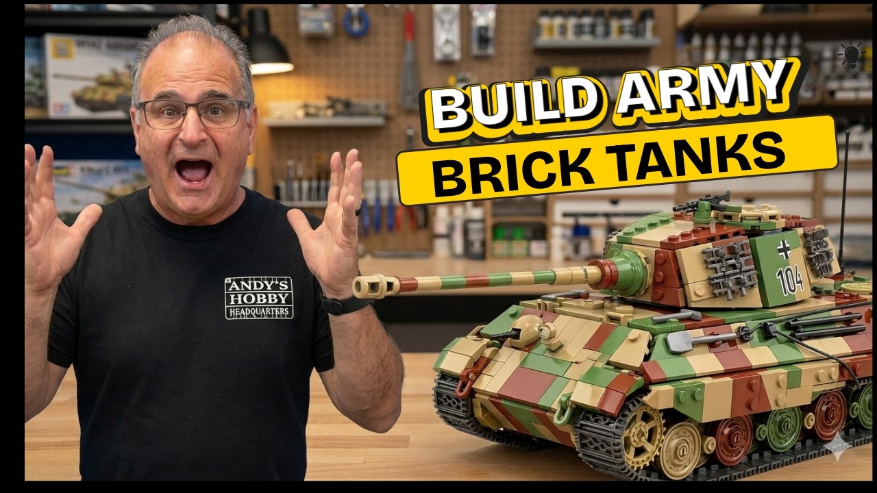 Build Army brick based building kits Tiger tanks, Shermans Abrams and ...
