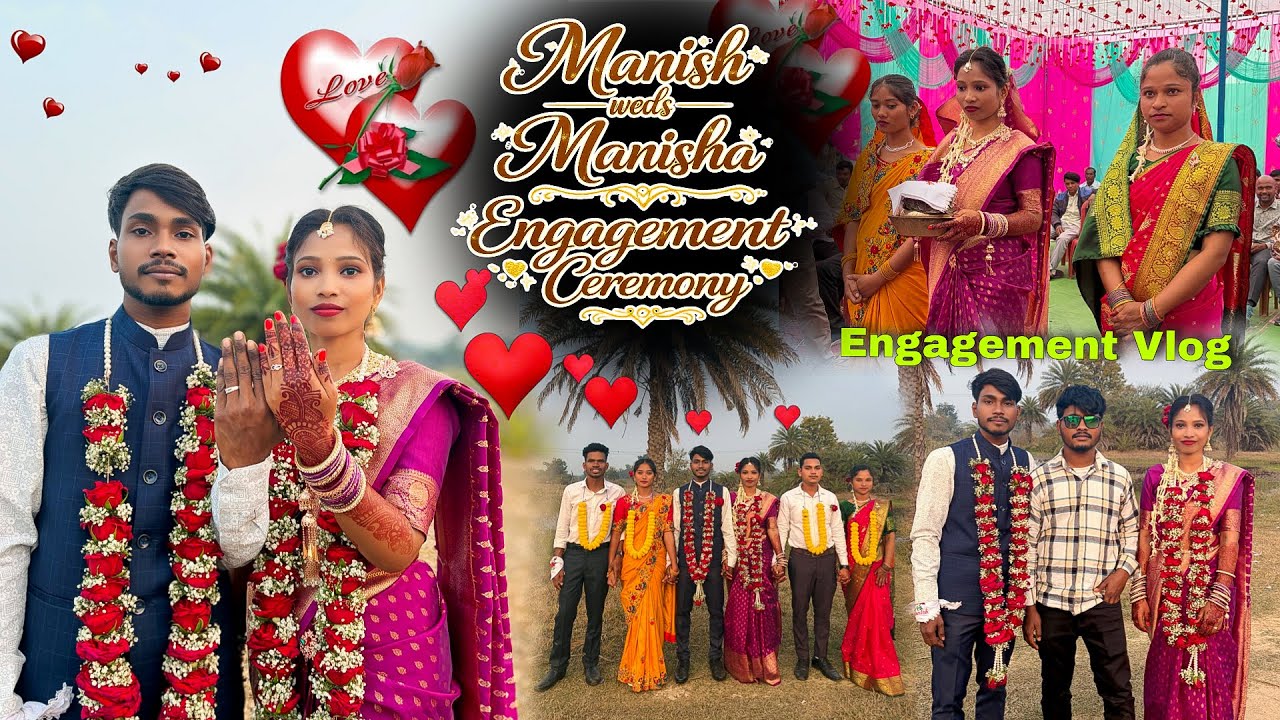 Manish ❤️ Manisha Engagement Ceremony | Beautiful Ring Ceremony Video 💍| Engagement | Paskal Vlogs