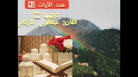 سورة عبس بصوت الشيخ: عبدالولي الاركاني