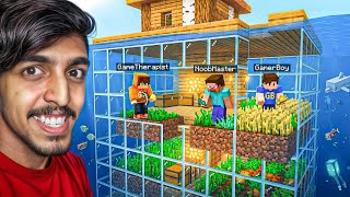 We Started Farming Inside Our Underwater House in Minecraft! screenshot 5