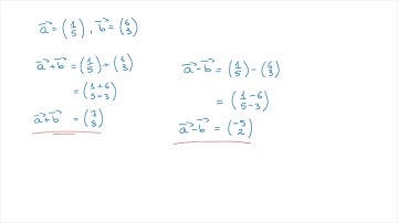 Operations with Vectors - Adding, Subtracting and Multiplying by a Scalar