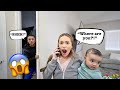 Leaving the baby home alone she freaks out