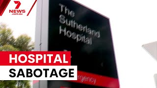 Woman charged over hospital sabotage linked to patient death | 7NEWS