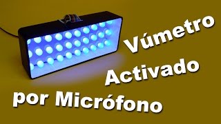 Vúmetro activado por micrófono