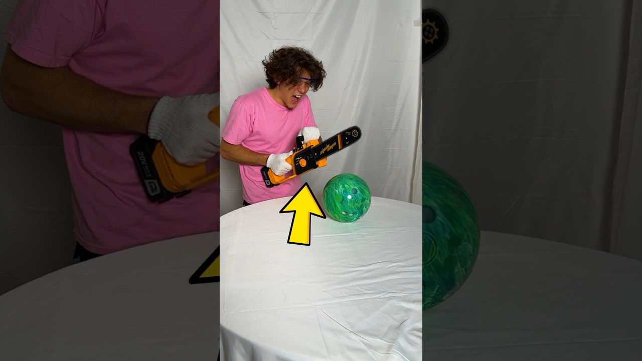 What's Inside A Bowling Ball?! (Crazy) #shorts