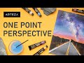 How to Paint One Point Perspective for Beginners (With Acrylics)