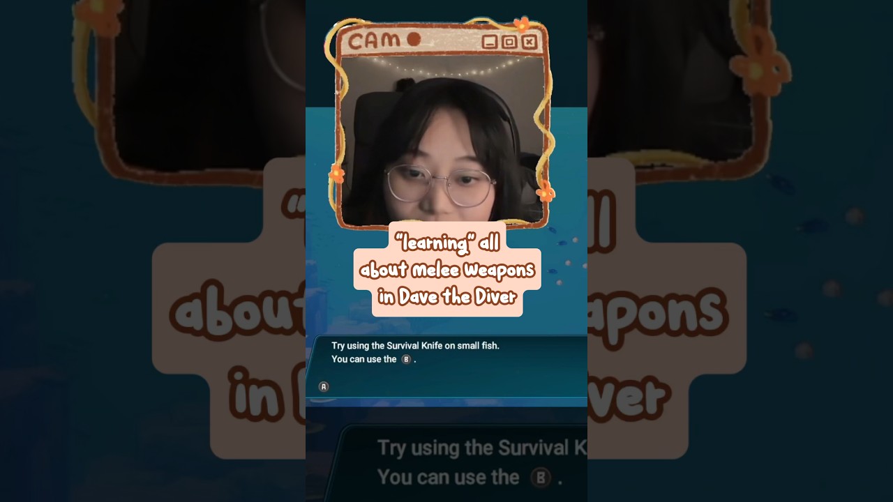 learning all about melee weapons in Dave the Diver