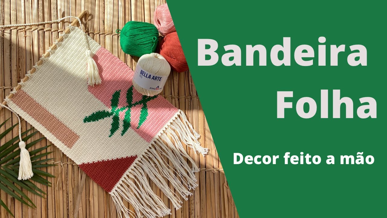 Painel Jacquard em Crochê- Decor Feito a Mão