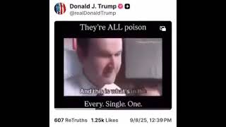 BOOOOM!!!🚨Did you see this??Donald Trump posted a video about vaccines captioned"They're ALL poison.