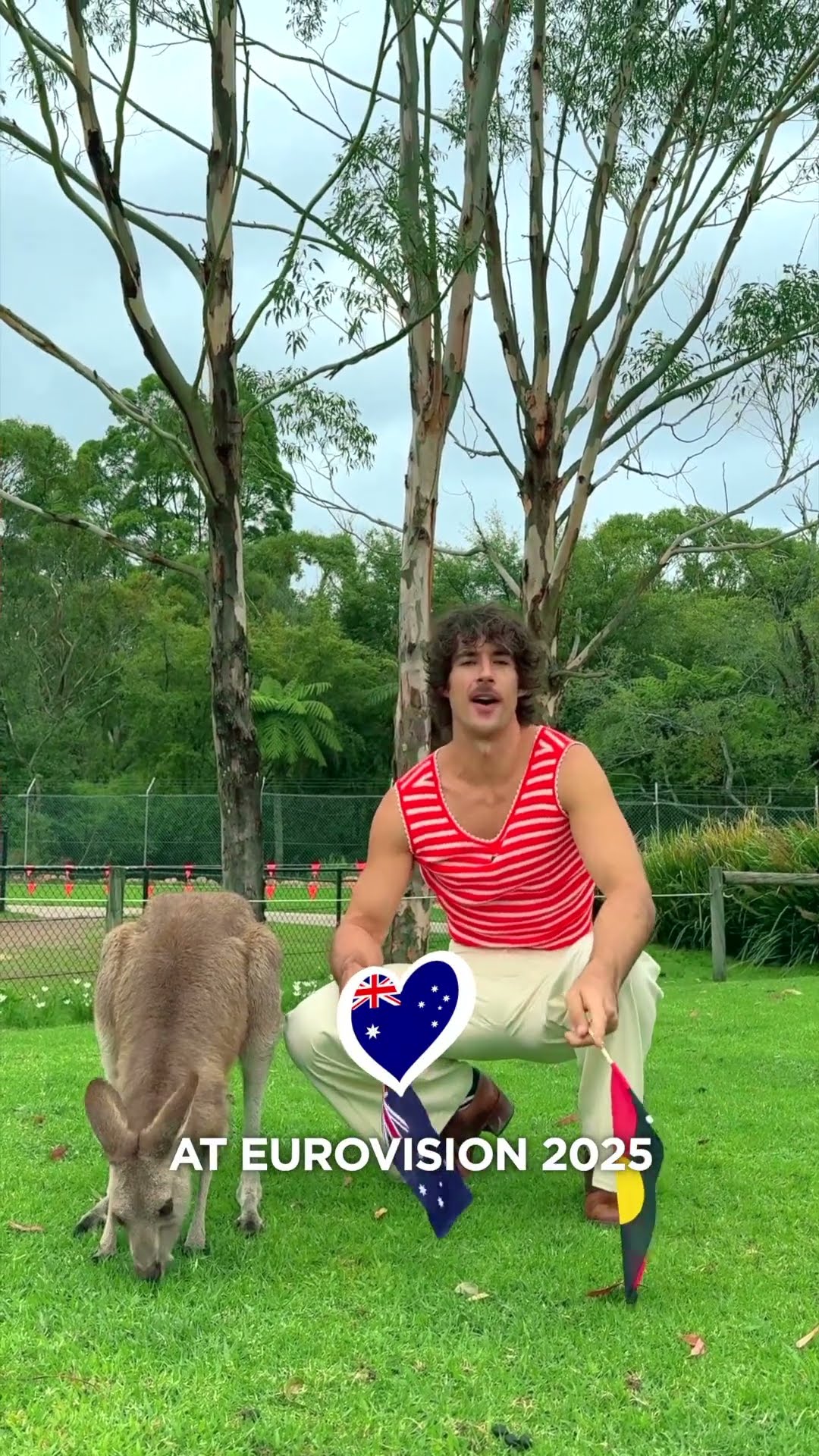 G'day Go-Jo! ?? A message from the Milkshake Man himself ? #Eurovision2025