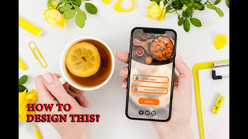 Food Application Design Tutorial For Beginners || Easy Trick || Photoshop Design || Ui Design