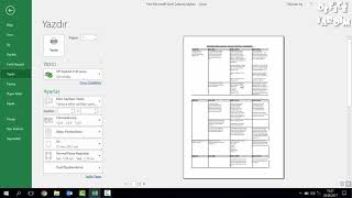 Excel sayfaları nasıl yazdırılır?