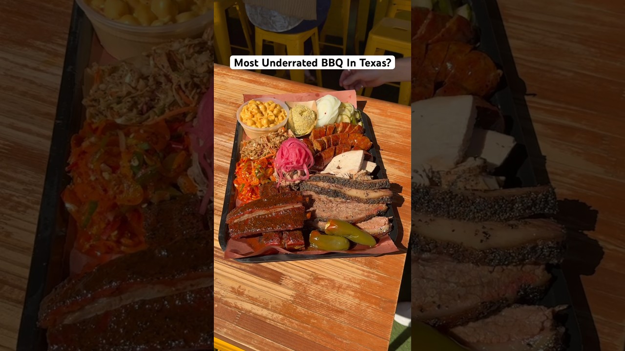 This is the most underrated bbq in Texas 📍LA BBQ, Austin #bbq #texas #food