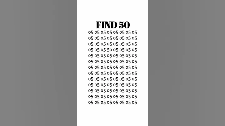 Find 50 : Test your eye speed #trending #shorts #iq #maths #maths #mathematics #iqtest