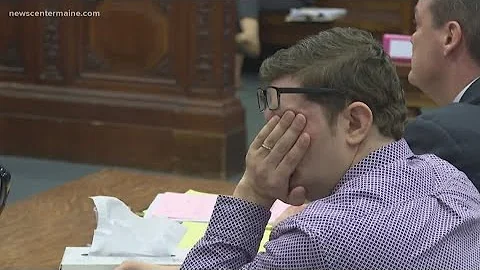 Windham man who killed wife weeps in court