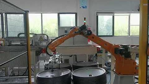 NGR Intelligent Lids Stacking Robot (2) (Pinghu)