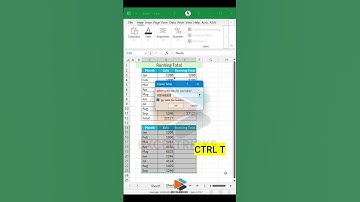 Running Total with SUM Formula in excel  #YouTubeShorts #ExcelTricks #ExcelShorts #viralshorts