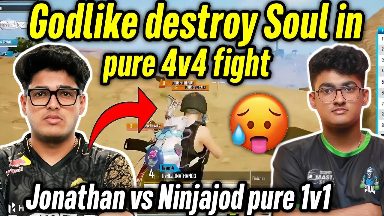 Angry Godlike destroy Soul in 4v4 fight 🥵 Jonathan vs Ninjajod Goblin ...