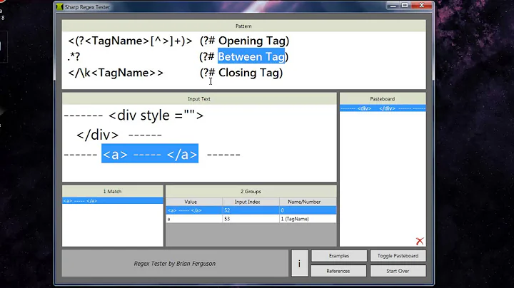 .NET Regex - Backreferences