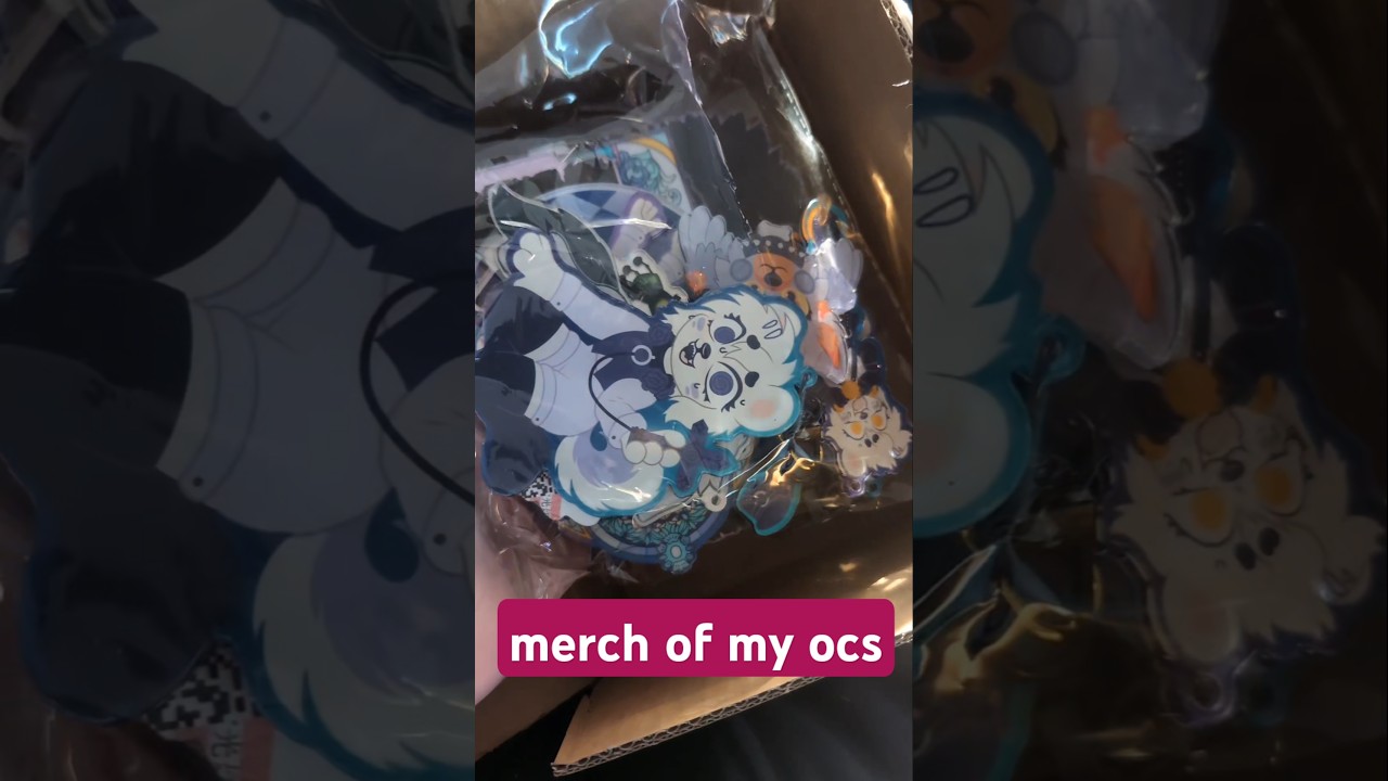 custom merch of my characters made with 