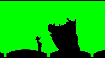 Timon and Pumbaa Interrupt 8 Green Screen