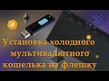 Установка мультивалютного кошелька на флешку