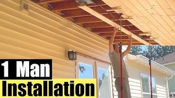 How to Install 12 Foot Tongue and Groove Boards on the Ceiling By Yourself