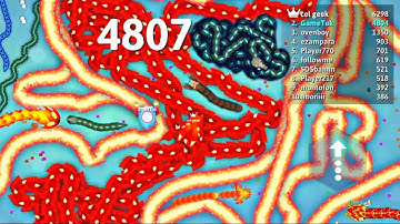 Snake Io 🐍 Rocket Boy Vs old Snake The Map Epic Gameplay #SnakeIo #rocketboy #GameTok