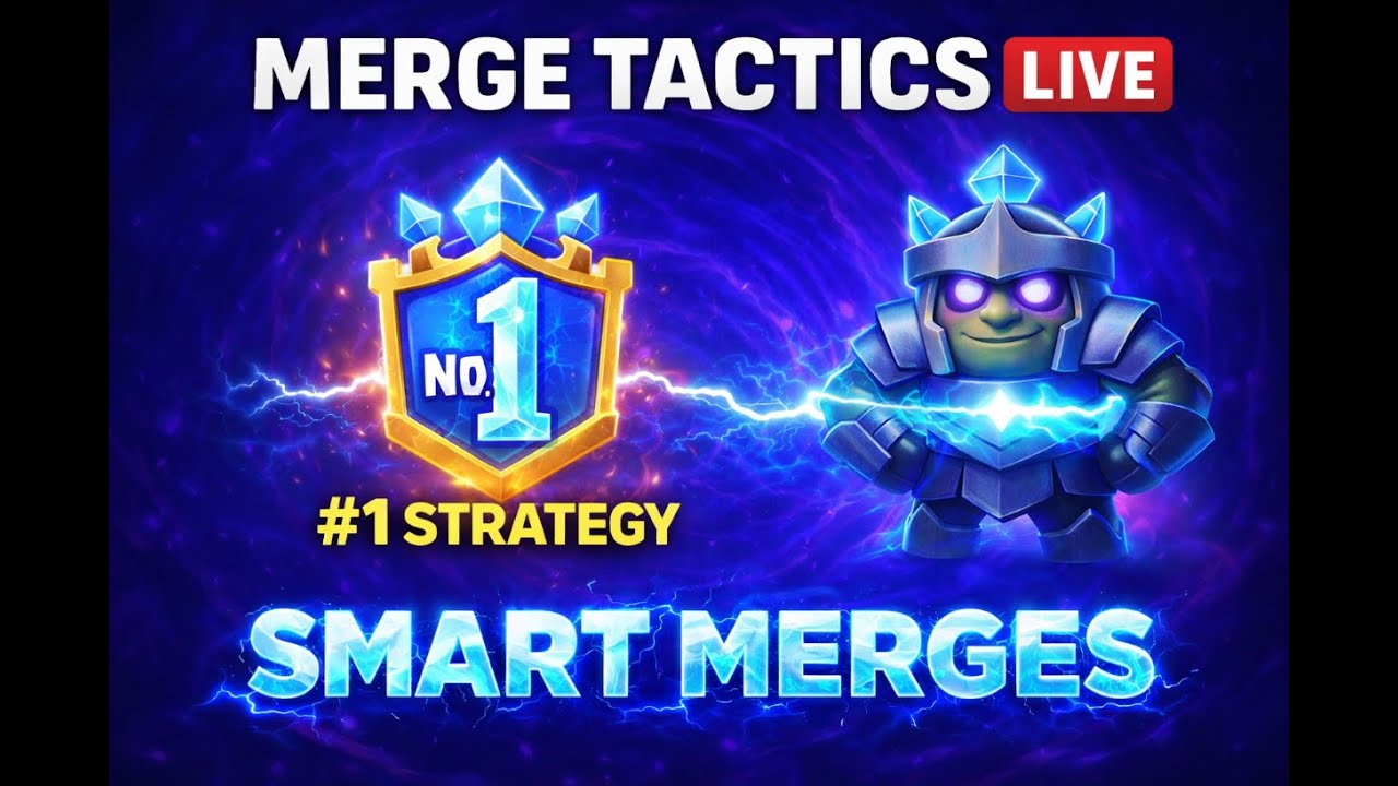 MERGE TACTICS LIVE 🔥 | Smart Merges • #1 Strategy • Fusion Combos ⚡