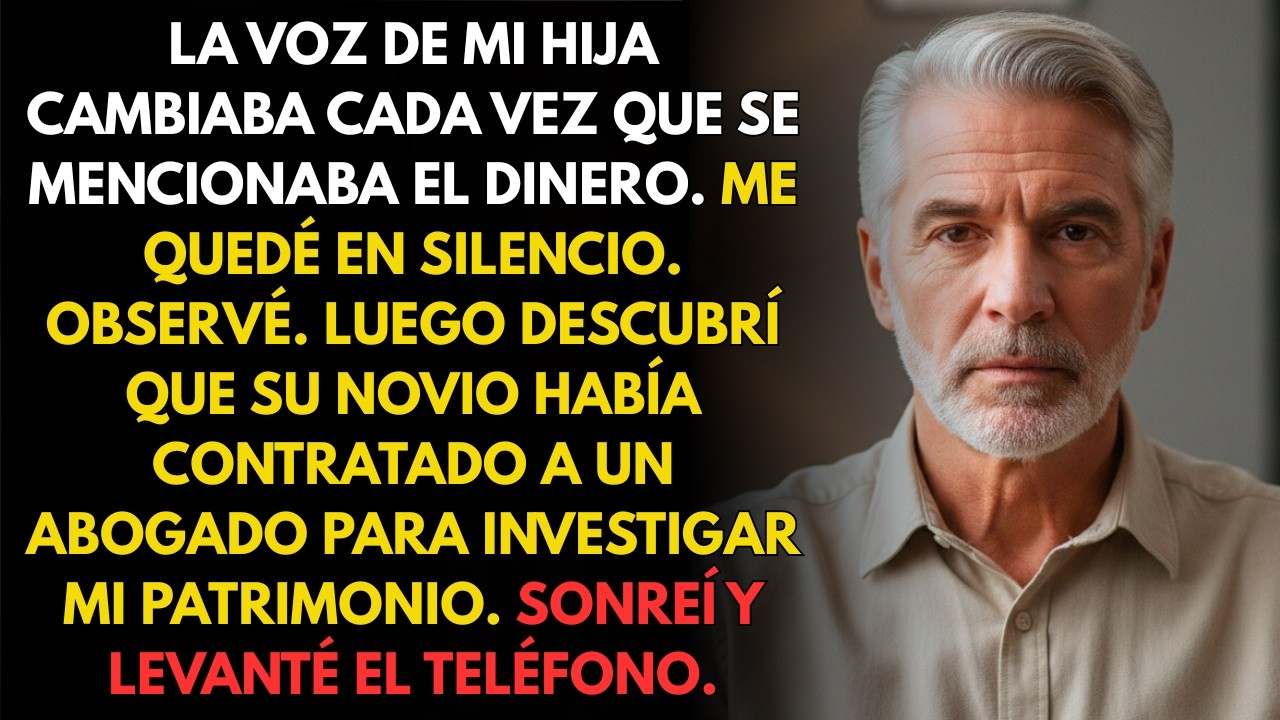 La voz de mi hija cambiaba ligeramente cada vez que el tema se volvía hacia el dinero.